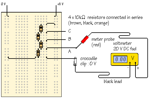 voltmeter measurements
click for next circuit